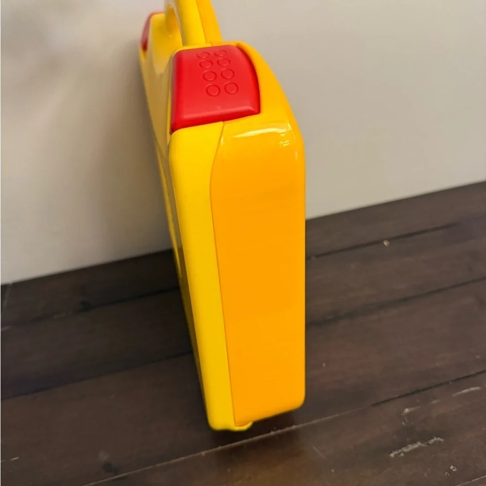 LEGO Yellow Storage Carry Case Organizer w/ Dividers Red Latches